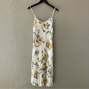 a new day White and Yellow Floral Midi Dress
